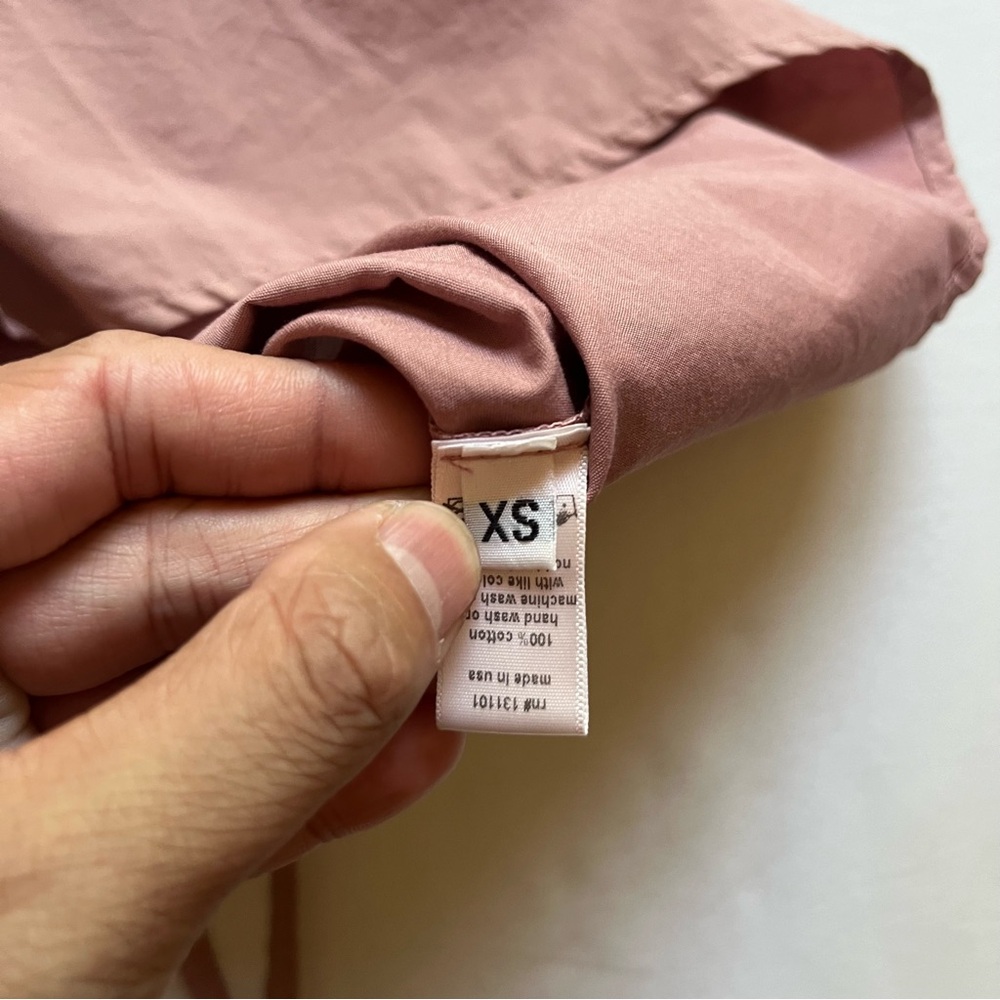 NWT +BERYLL mauve pink sleeveless asymmetrical tunic length tank top shirt - Picture 6 of 6